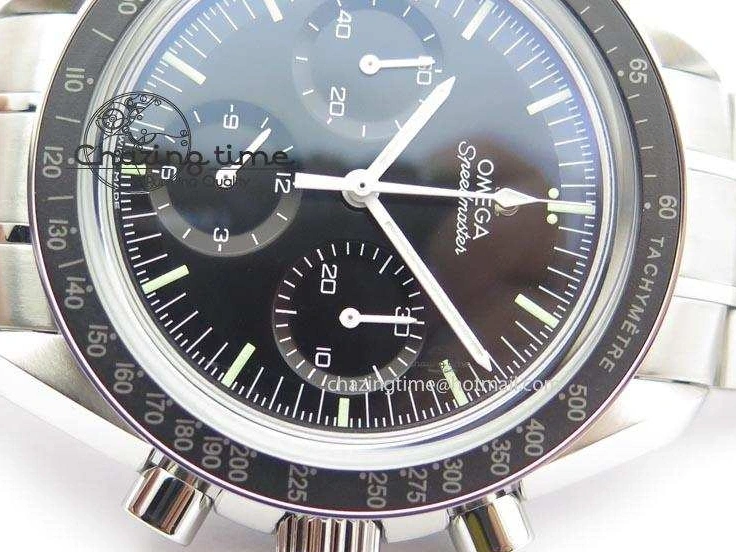0406 Speedmaster MoonWatch Black Dial On SS Bracelet Seasonal 8228